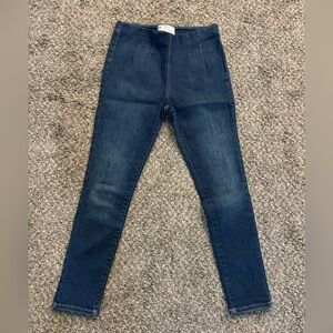 Free People High Rise Dark Blue Very Stretchy Jeans